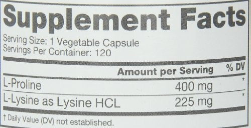 L-lisina-suplemento Nutricional 120 Unidades