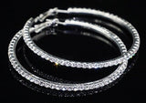 Pendientes De Aro De Plata Chapada Con Diamantes