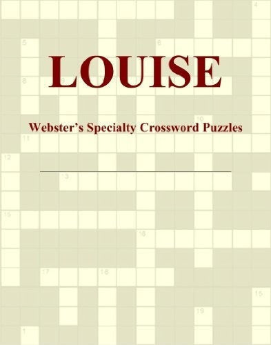libro Louise  Rompecabezas De Crucigramas
