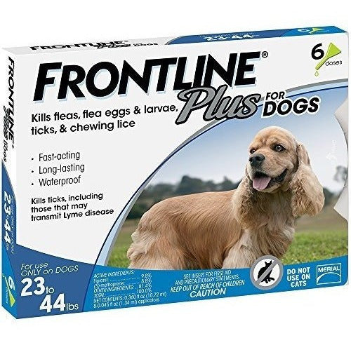 Frontline Plus Para Perros Medianos 23-44 Libras
