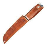 Cuchillo Cazador Marino De Cuero Con Mango