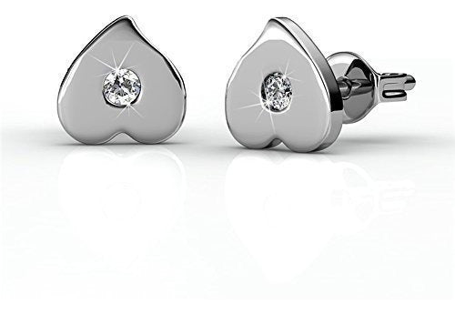 Aretes en forma de corazón