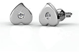 Aretes en forma de corazón