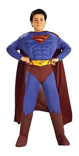 Traje De Superman De Pecho Muscular De Lujo