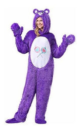 Disfraz de oso morado para adulto