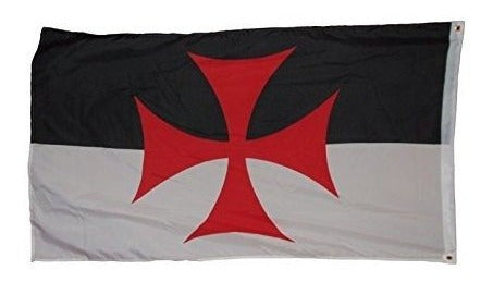 Bandera Caballeros Templarios 3x5 Pies