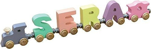 letras en madera para armar tren