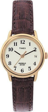 Reloj Timex T20071 Indiglo Con Correa De Cuero Para Mujer,