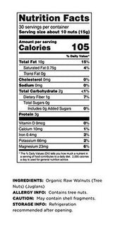 Nueces Crudas Orgánicas De Terrasoul Superfoods, 2 Libras