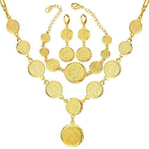 Collar De Perlas Con Cuentas De Monedas