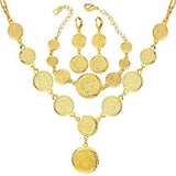 Collar De Perlas Con Cuentas De Monedas