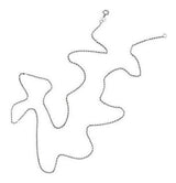 Collar De Cadena De Cable Rolo De Plata Esterlina Wellme De