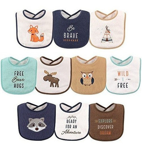 Hudson Baby Babero Para Bebés Paquete De 10