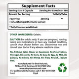 Best Natural Feverfew 380 Mg 180 Cápsulas