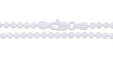 Cadena De Cuentas De Bolas De Plata Esterlina 3 Mm 925 Nuevo