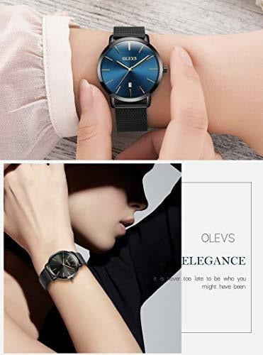Minimalista Relojes Ultra Finos Para Mujeres Con Brazalete,