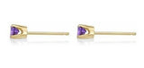 Arete Oro amarillo de 14 k redondo de .20 qt 3 mm