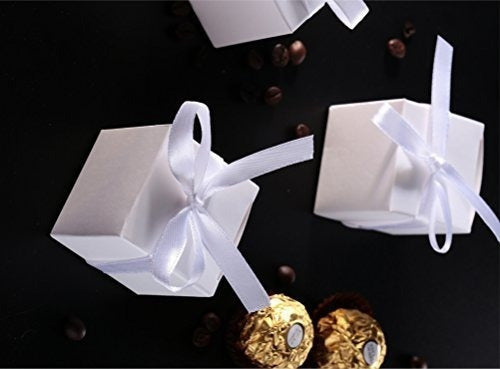 caja Gift Candy Box A Granel 2x2x2 Pulgadas Con Blanco