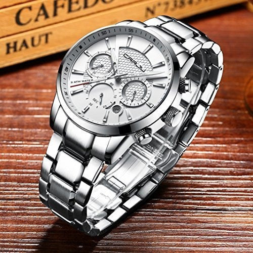 Crrju Elegant Business Date Relojes Para Hombres, Cronógrafo