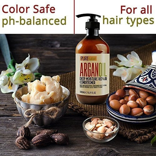 Acondicionador De Aceite De Argán Marroquí Sin Sulfato