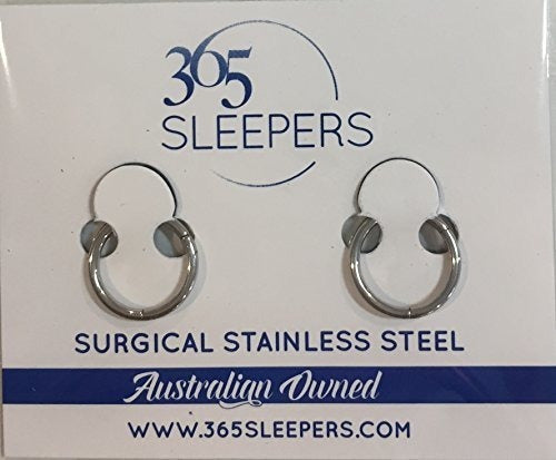 Aretes en forma de aros con bisagra
