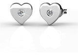 Aretes en forma de corazón