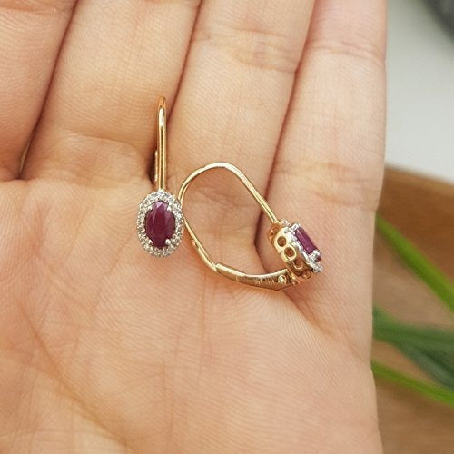 Aretes para damas de diamante