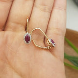 Aretes para damas de diamante