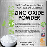 Polvo De Óxido De Zinc De Sky Organics 16oz