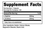 Nutricost L-arginina L-ornitina 750 Mg;