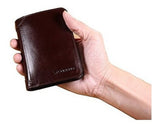 Billetera Con Capacidad Extra Cuero Genuino De Piel