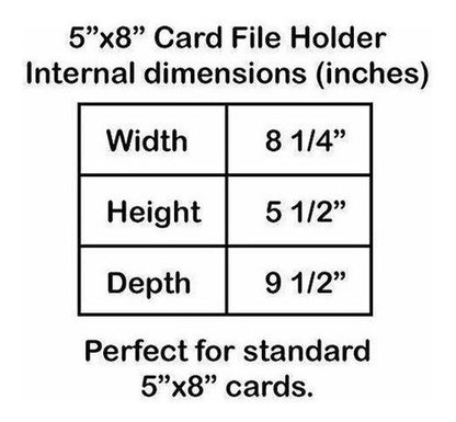 Acrimet 5 X 8 Organizador De Archivos De Tarjetas