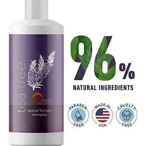 Champú De Aceite De Árbol De Té Puro Para La Caspa Jojoba