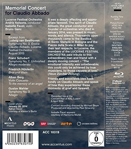 Concierto en memoria de Claudio Abbado [blu-ray]