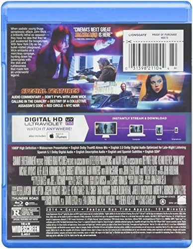 John Wick [Blu-ray Dvd Digital HD]