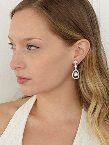 Pendientes colgantes de boda