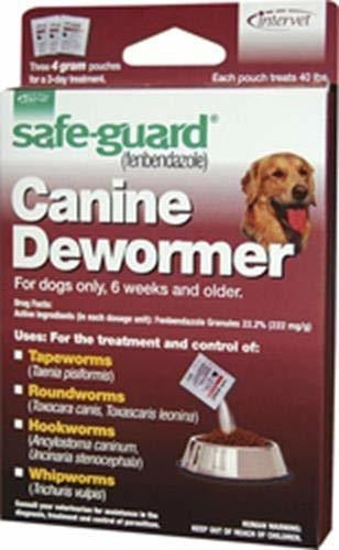 Desparasitante para perros, bolsa de 4 g
