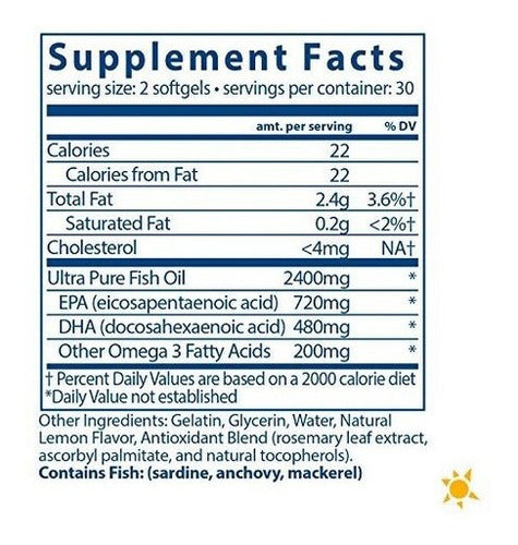 Aceite De Pescado Ultra Puro
