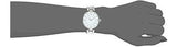 Reloj De Mujer De Cuero Plateado Y Tono Negro