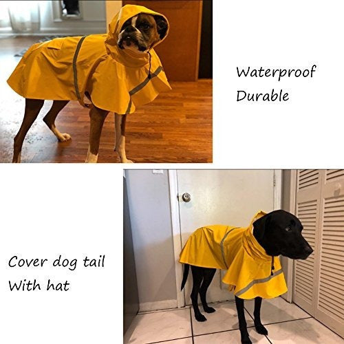Nacoco Perro Grande Impermeable Ajustable Mascotas Ropa