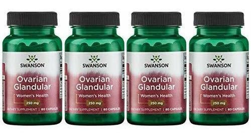 Swanson Glandular ovárico 250 mg 60  Cápsulas