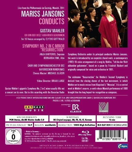 Mariss Jansons Dirige Mahler [blu-ray]