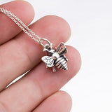 Collar Abeja Yfn Collar De Plata Esterlina Abejorro Abeja