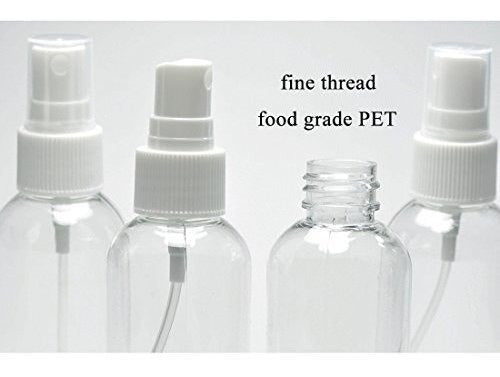 20 botellas de spray transparentes de niebla fina de 2,7 oz