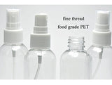20 botellas de spray transparentes de niebla fina de 2,7 oz