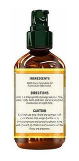 Aceite De Caléndula 100% Puro De 4 Fl Oz - Para El Cuerpo