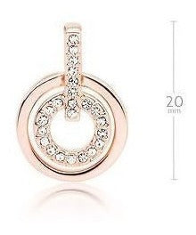 Aretes redondos  de Cristales Blancos
