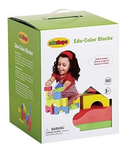 Juguetes de Construcción Bloques para Apilar 80 Piezas