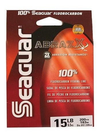 Línea De Pesca Seaguar Abrazx 100% Fluorocarbono 200 Yardas