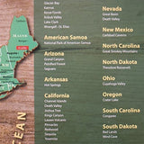 Mapas De Viajes Con Pasador De Empuje Parque Nacional De Ee